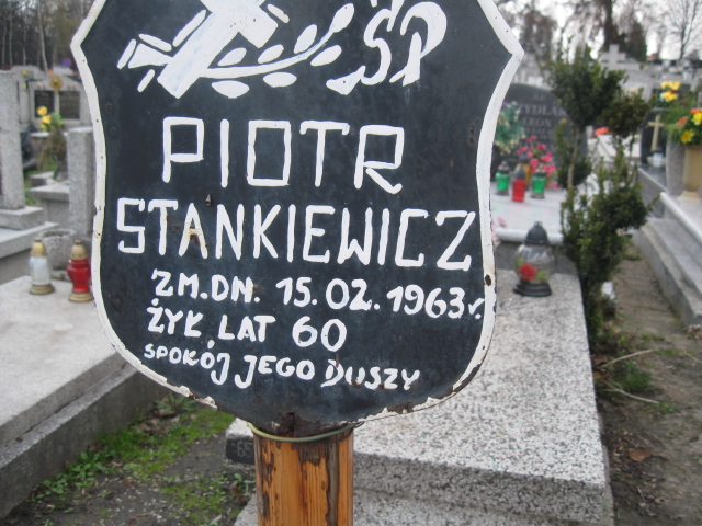 Piotr Stankiewicz Sosnowiec św. Barbary - Grobonet - Wyszukiwarka osób pochowanych