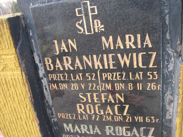 Maria Barankiewicz Sosnowiec św. Barbary - Grobonet - Wyszukiwarka osób pochowanych