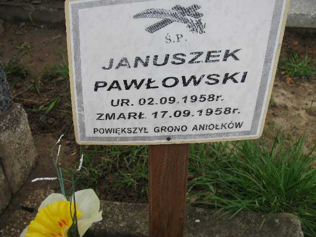 Janusz Pawłowski 1958 Sosnowiec św. Barbary - Grobonet - Wyszukiwarka osób pochowanych