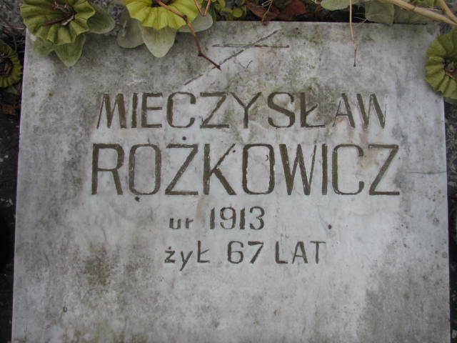 Zygmunt Różkowicz 1953 Sosnowiec św. Barbary - Grobonet - Wyszukiwarka osób pochowanych