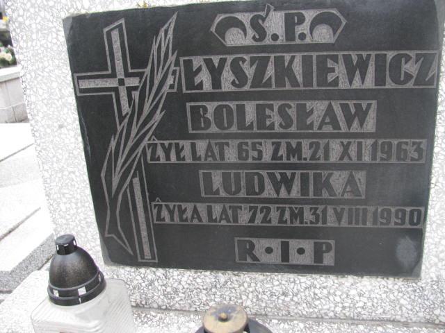 Bolesław Łyszkiewicz Sosnowiec św. Barbary - Grobonet - Wyszukiwarka osób pochowanych