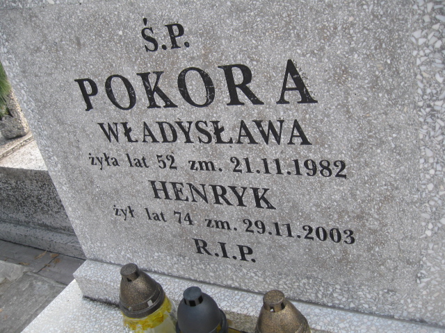 Władysława Pokora Sosnowiec św. Barbary - Grobonet - Wyszukiwarka osób pochowanych